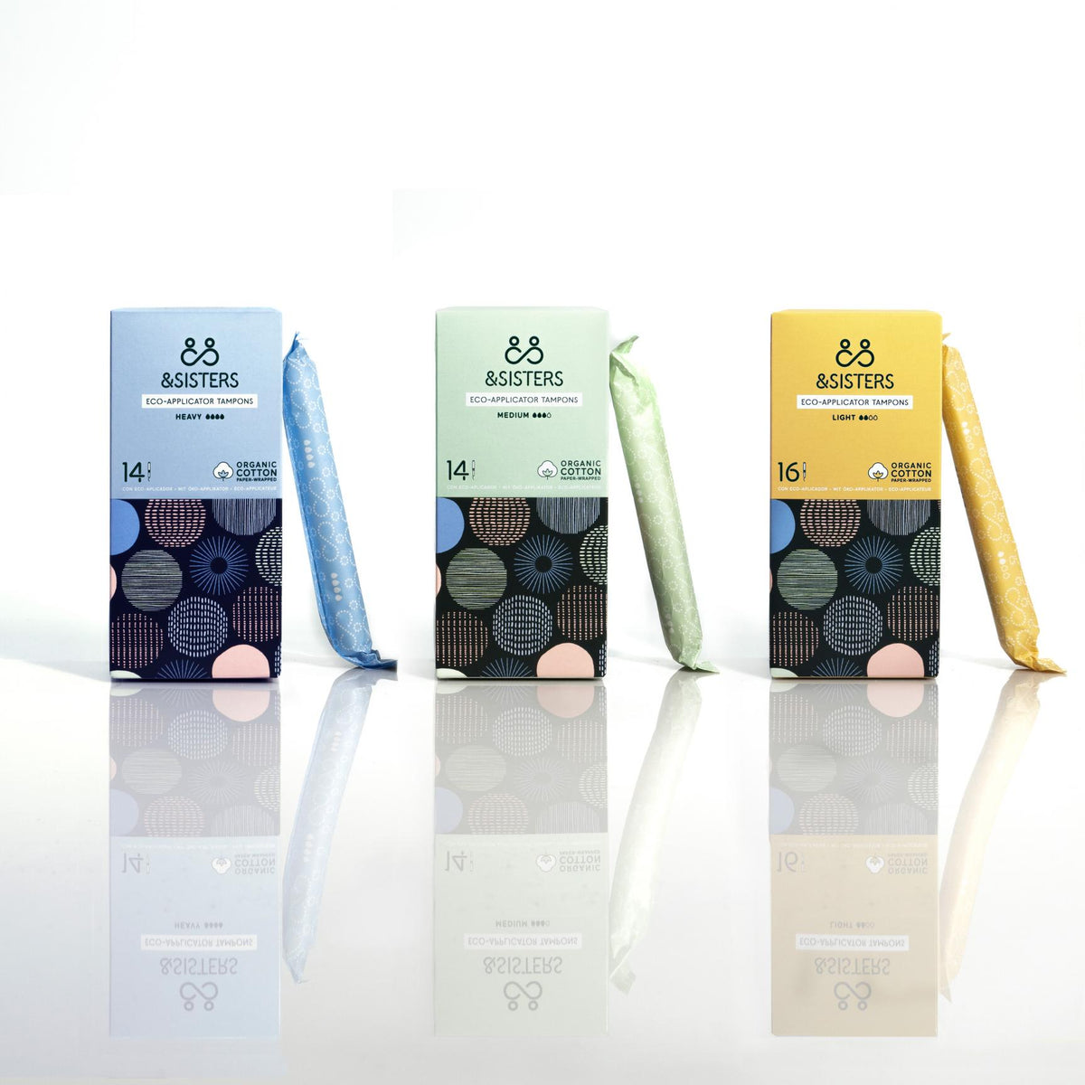 &Sisters Eco-Applicator Tampons Medium 14&