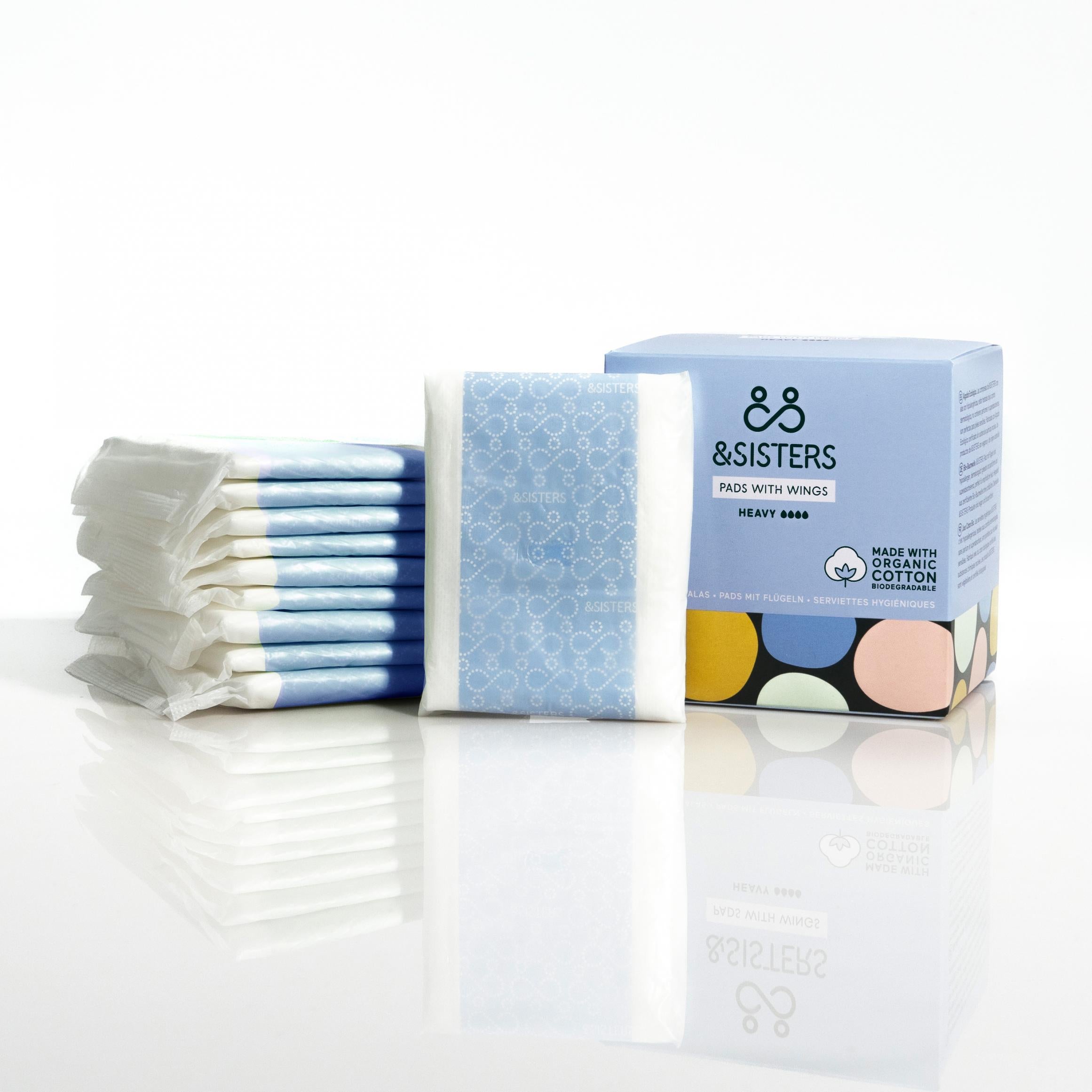 &Sisters Pads With Wings Heavy 10&