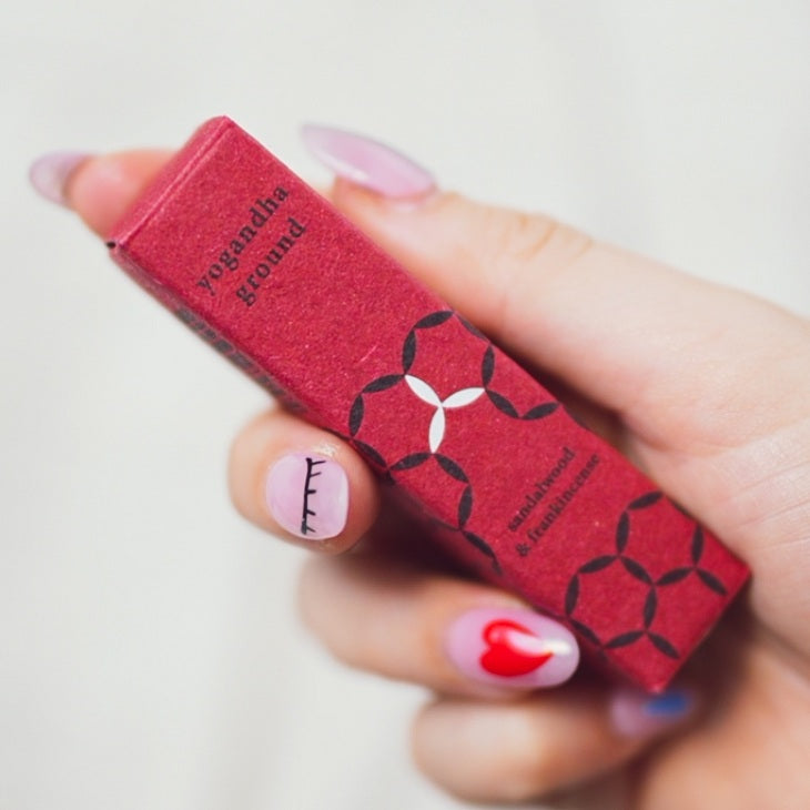 Yogandha Ground Sandalwood & Frankincense Rollerball Oil 10ml