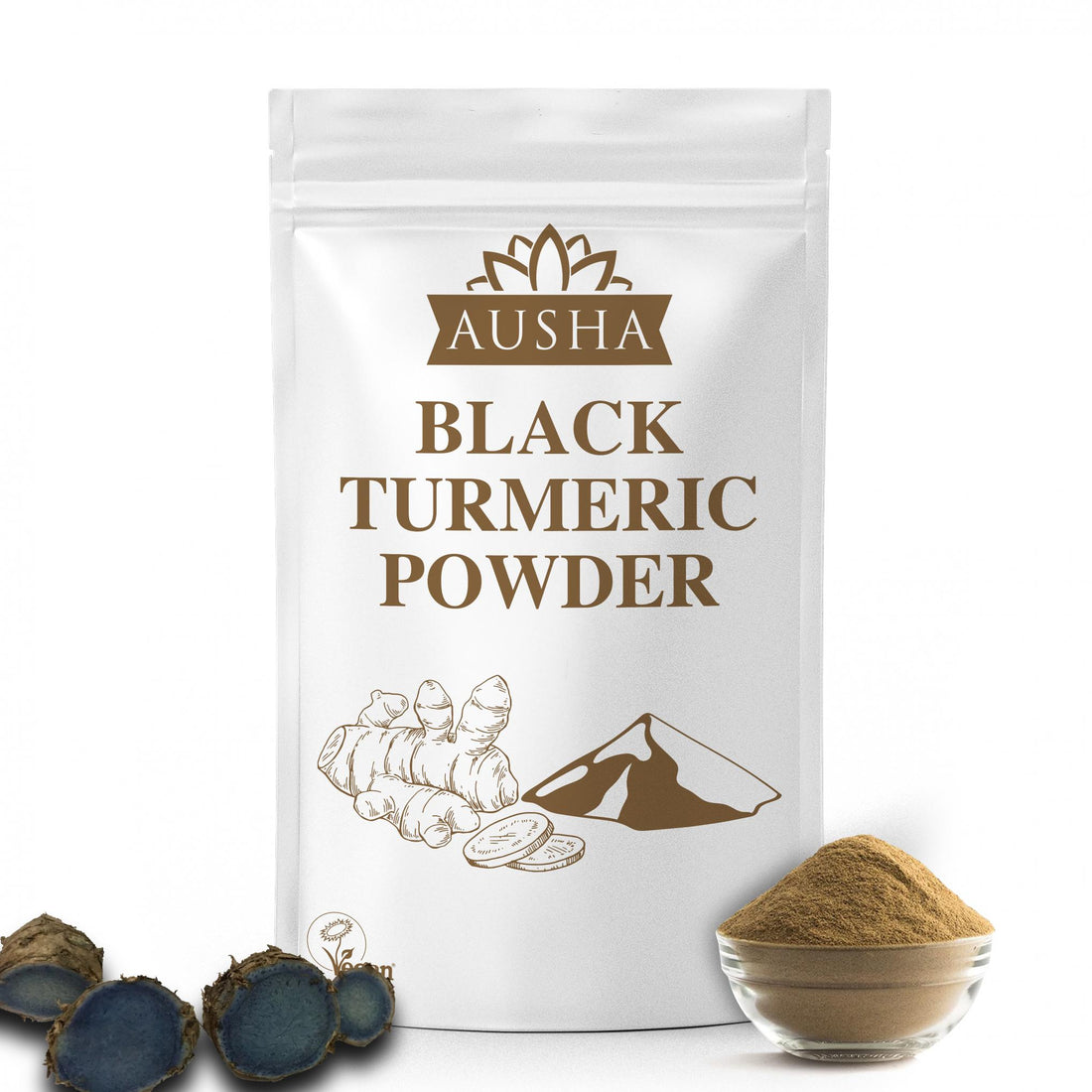 Ausha Black Turmeric Powder 100g