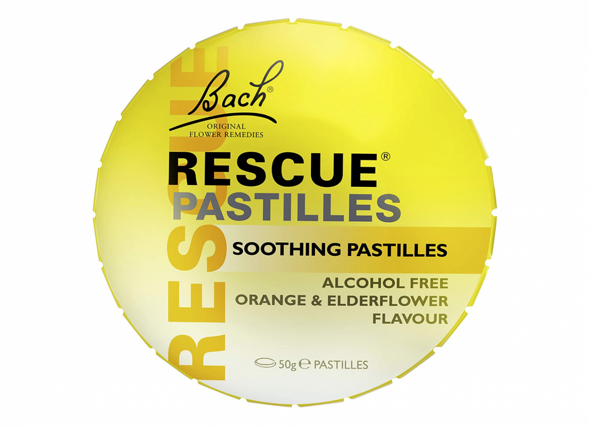 Bach Flower Remedies Rescue Pastilles Orange & Elderflower 50g