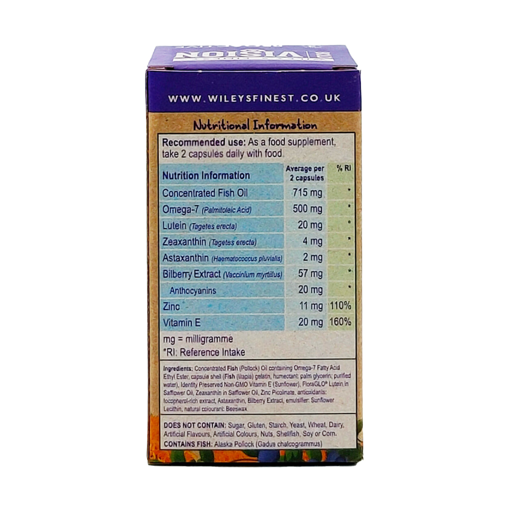 Wileys Finest Wild Alaskan Fish Oil - Bold Vision Proactive (60 Softgels)