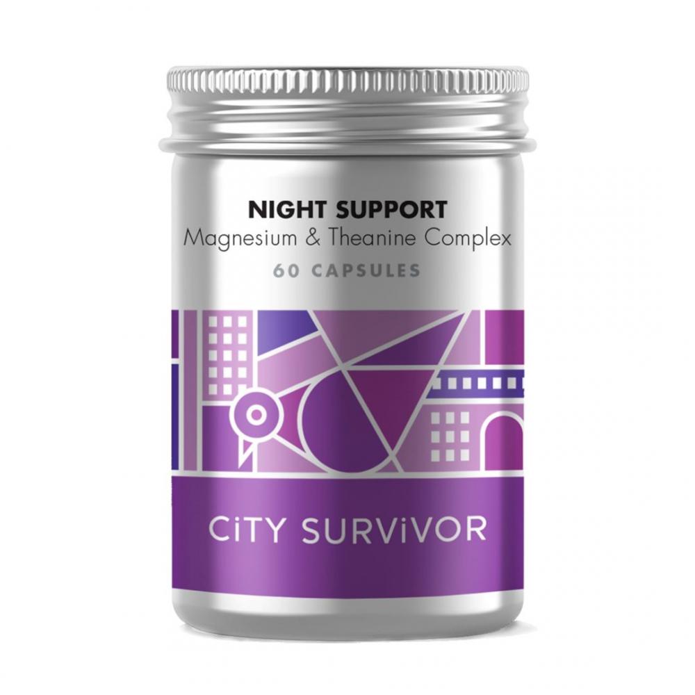 City Survivor Night Support Magnesium & Theanine Complex 60&