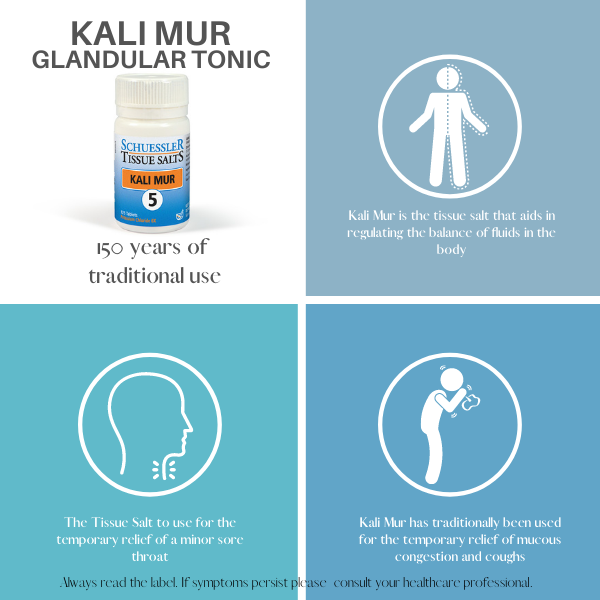 Schuessler Tissue Salts Kali Mur - Glandular Tonic