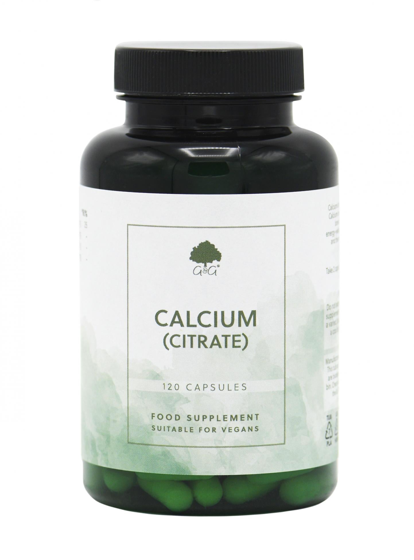 G&G Vitamins Calcium (Citrate) 120 Capsules