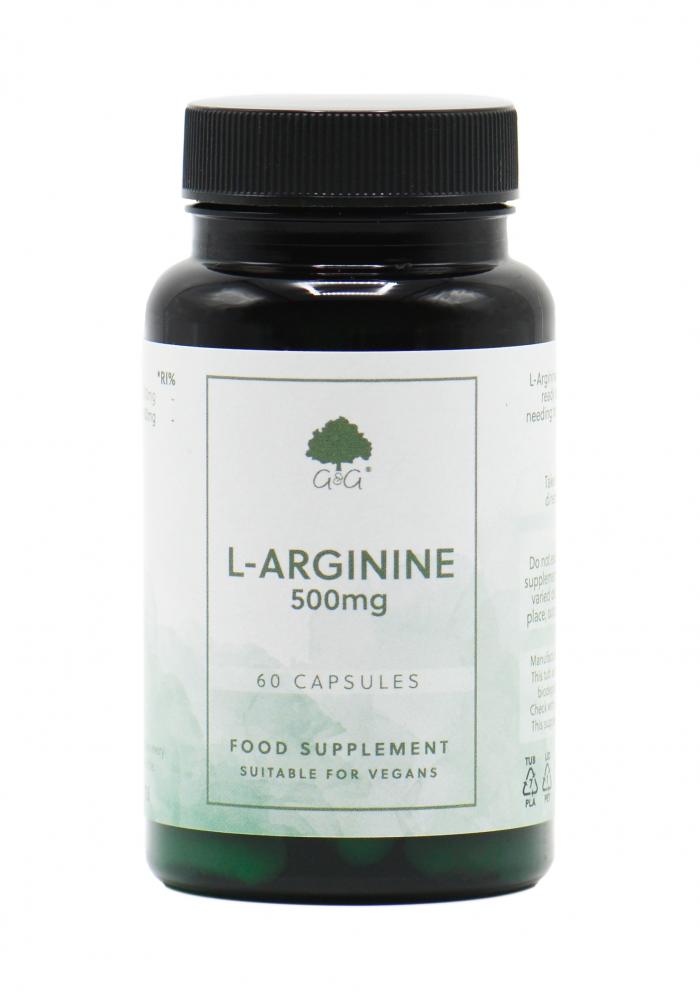 G&G Vitamins L-Arginine 500mg 60 Capsules