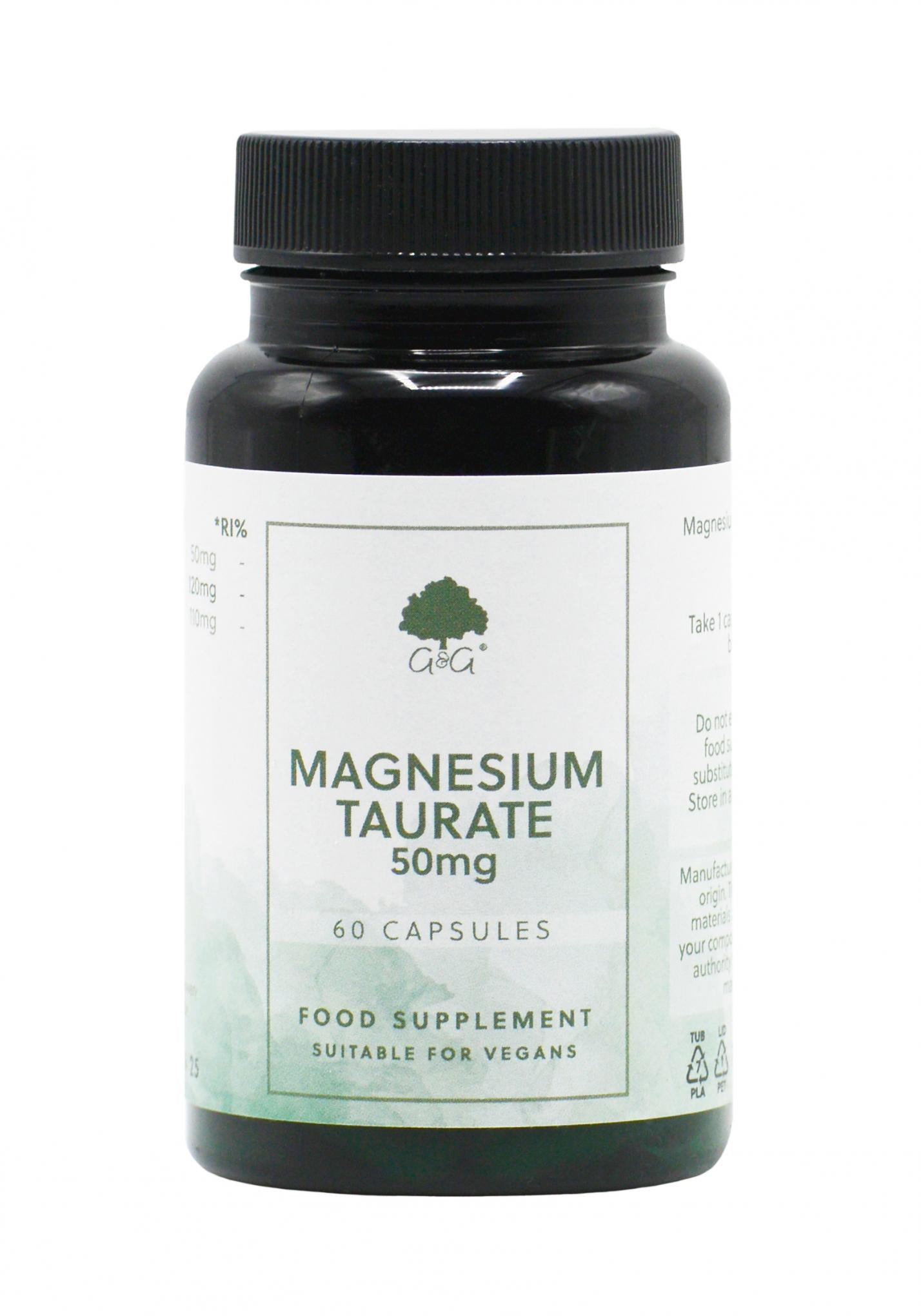 G&G Vitamins Magnesium Taurate 50mg 60 Capsules