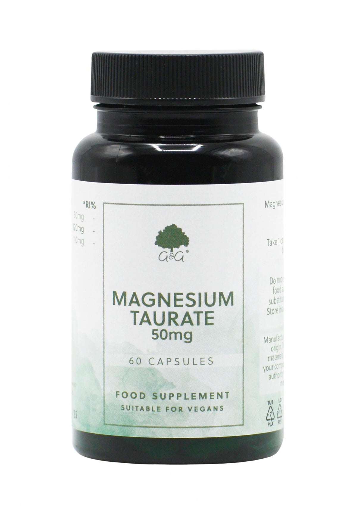 G&G Vitamins Magnesium Taurate 50mg 60 Capsules
