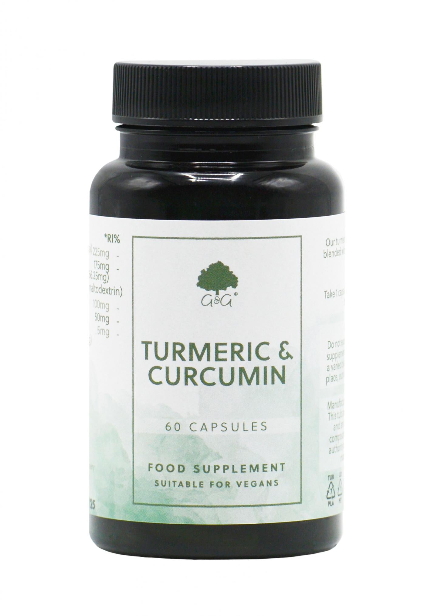 G&G Vitamins Turmeric & Curcumin 60 Capsules