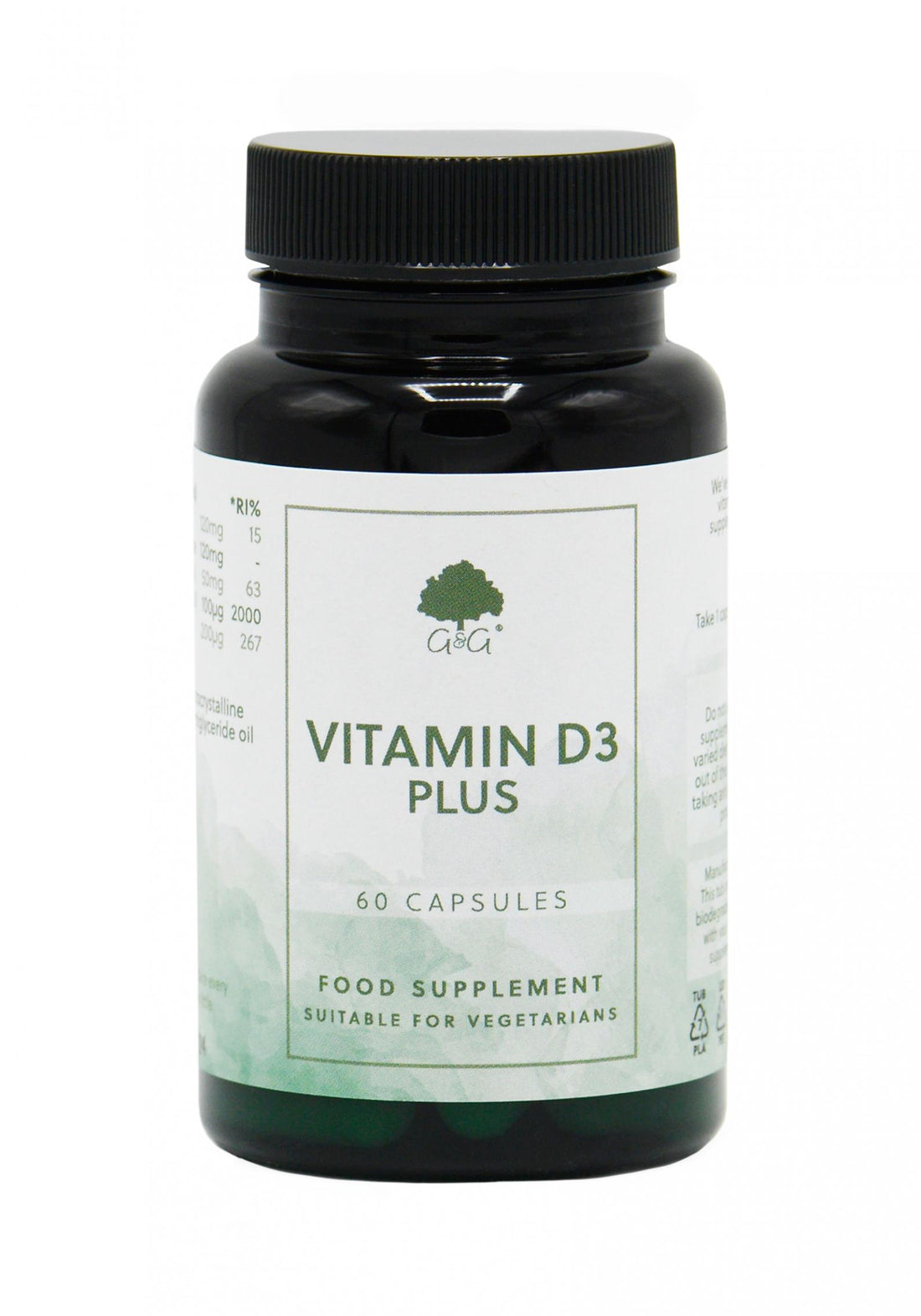 G&G Vitamins Vitamin D3 Plus 60 Capsules