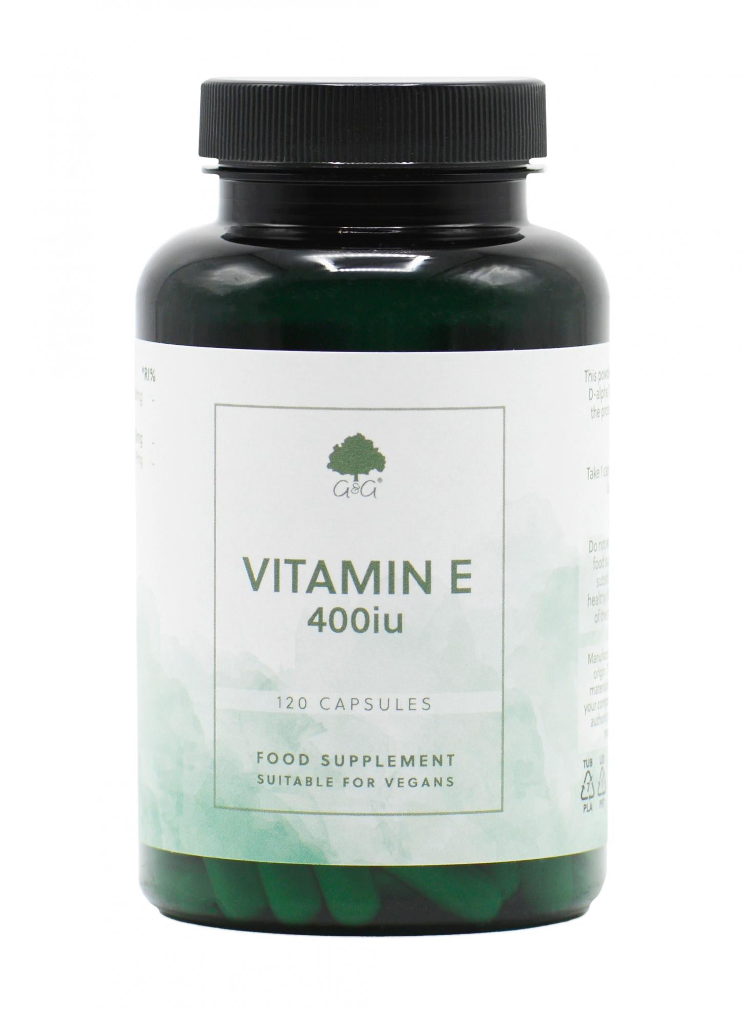 G&G Vitamins Vitamin E 400iu 120 Capsules