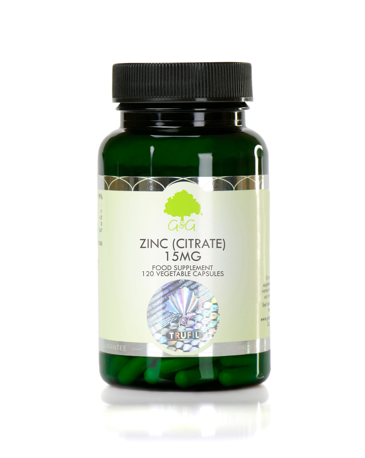 G&G Vitamins Zinc (Citrate) 15mg 120 Capsules
