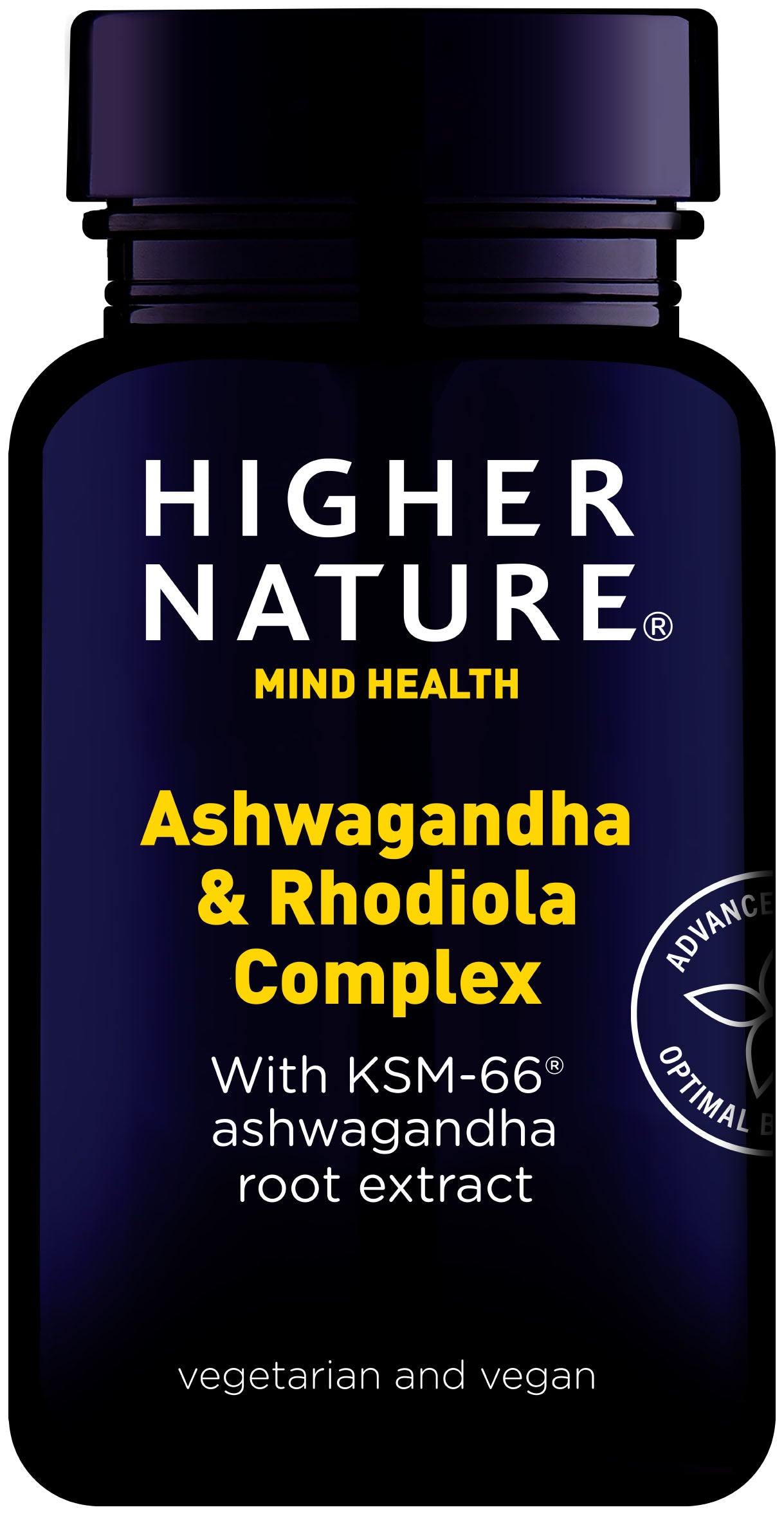 Higher Nature Ashwagandha & Rhodiola Complex 30 Capsules