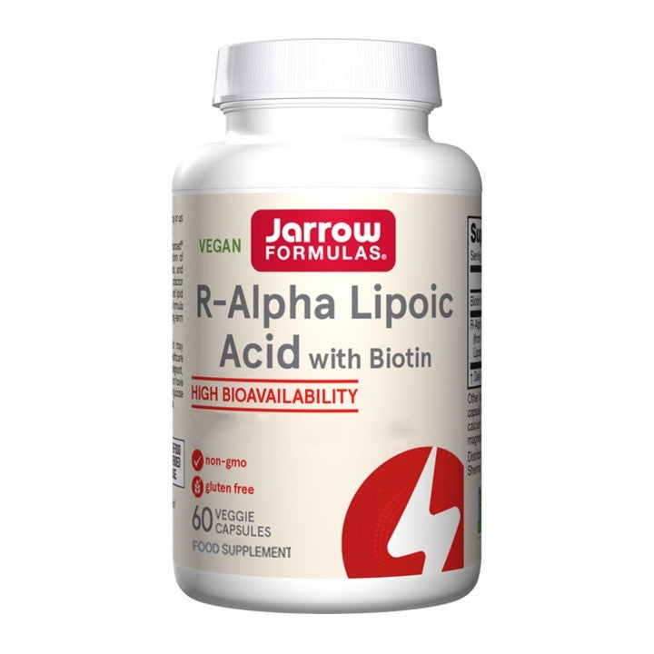 Jarrow Formulas R-Alpha Lipoic Acid with Biotin 60 Capsules