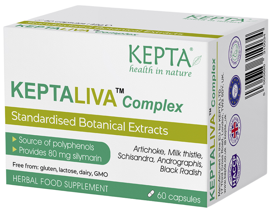 KEPTA KEPTALIVA Complex Standardised Botanical Extracts 60 Capsules