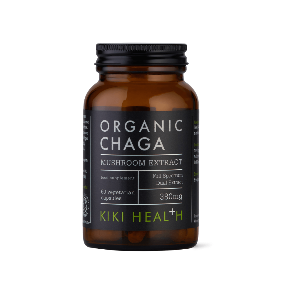 Kiki Health Organic Chaga Mushroom Extract 60 Capsules
