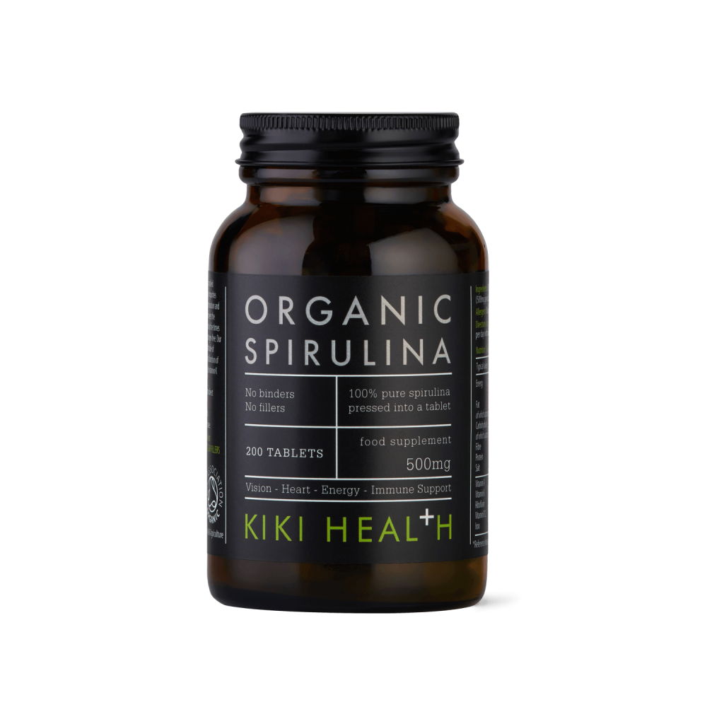 Kiki Health Organic Spirulina 500mg 200 Tablets