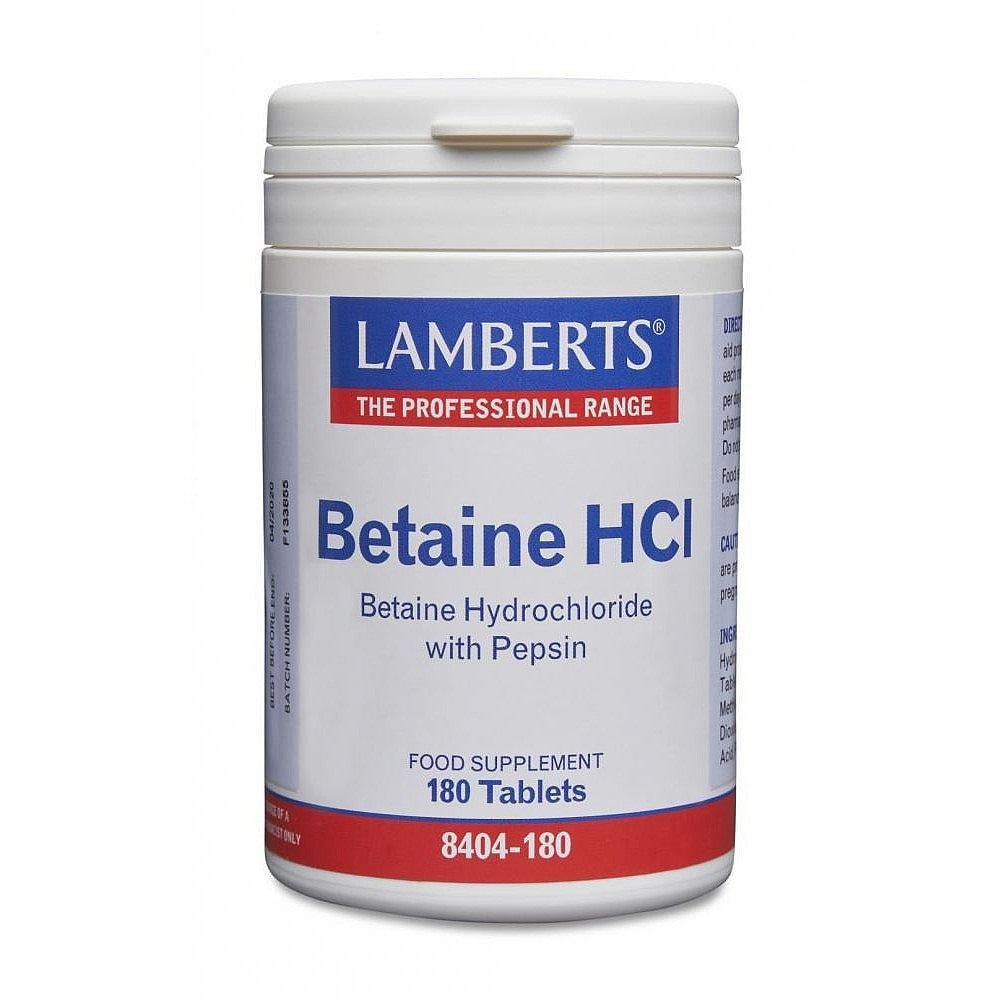 Lamberts Betaine HCL 180 Tablets
