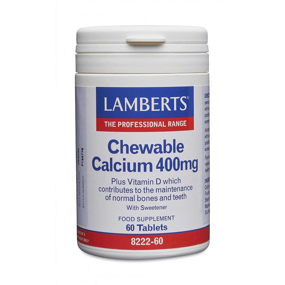Lamberts Chewable Calcium 400mg 60 Chewable tablets