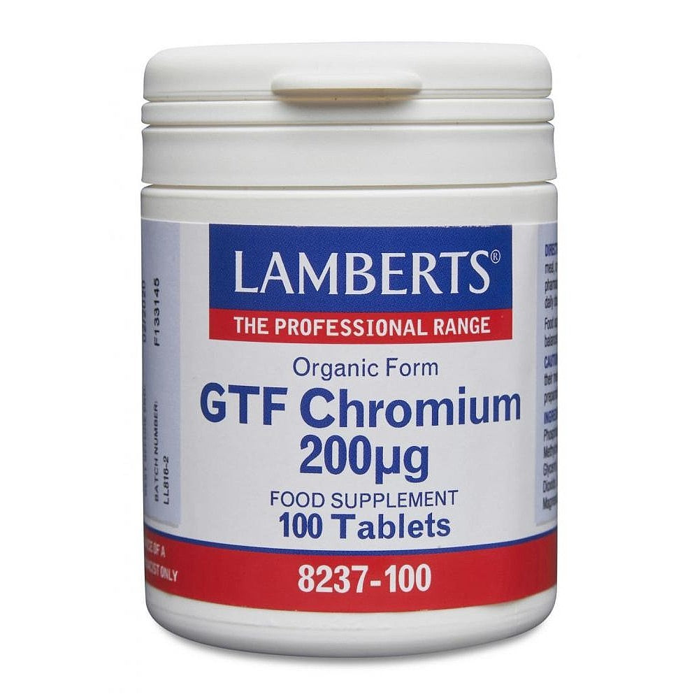 Lamberts GTF Chromium 200ug 100 Tablets