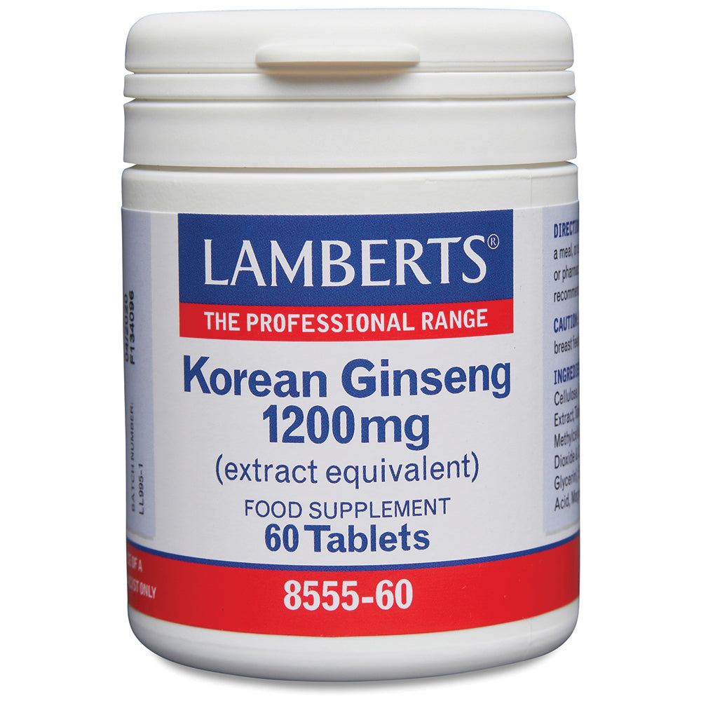 Lamberts Korean Ginseng 1200mg 60 Tablets