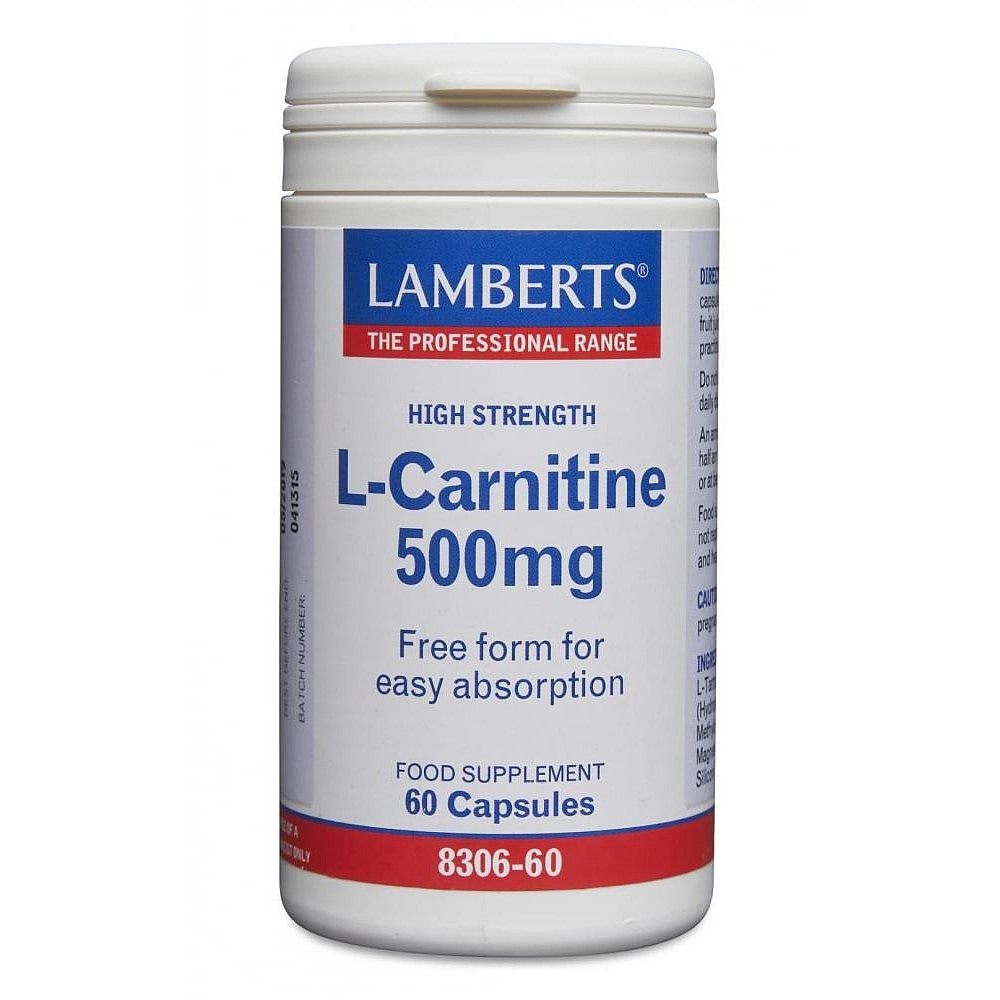 Lamberts L-Carnitine 500mg 60 Capsules
