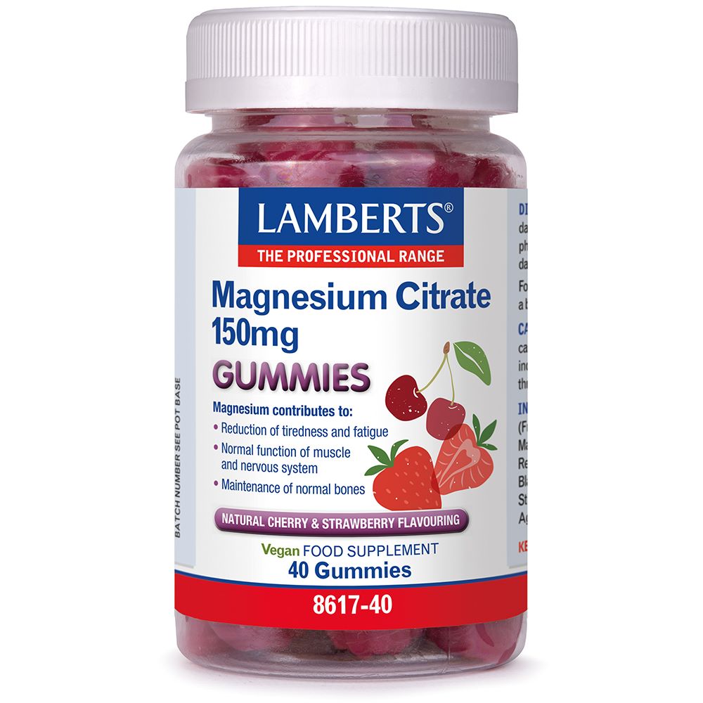 Lamberts Magnesium Citrate 150mg 40 Gummies