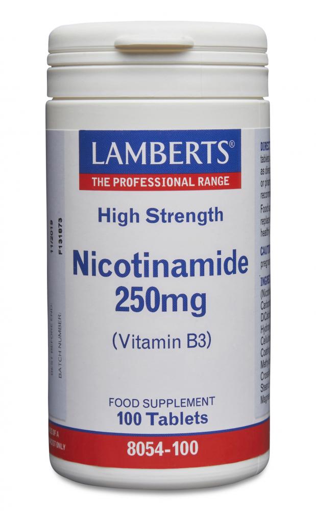 Lamberts Nicotinamide 250mg 100 Tablets