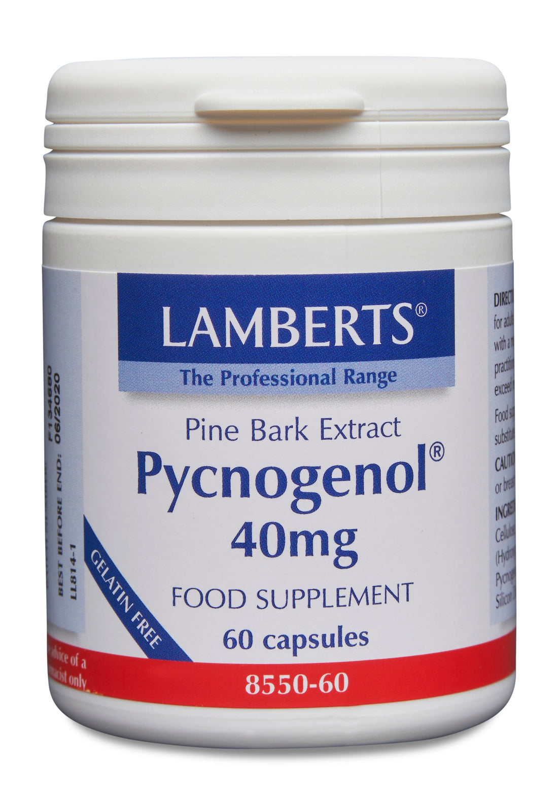 Lamberts Pycnogenol 40mg 60 Capsules
