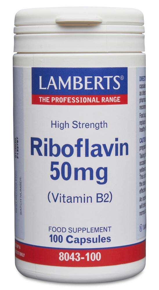 Lamberts Riboflavin 50mg 100 Capsules