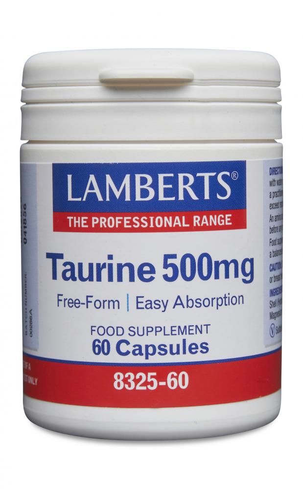 Lamberts Taurine 500mg 60 Capsules