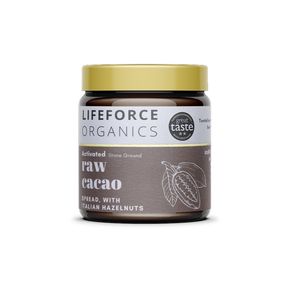 Lifeforce Organics Activated Raw Cacao Spread with Italian Hazelnuts