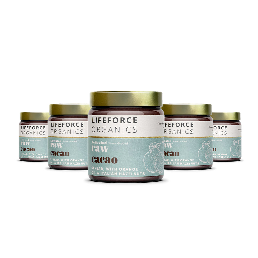 Lifeforce Organics Activated Raw Cacao Spread with Orange Oil & Italian Hazelnuts