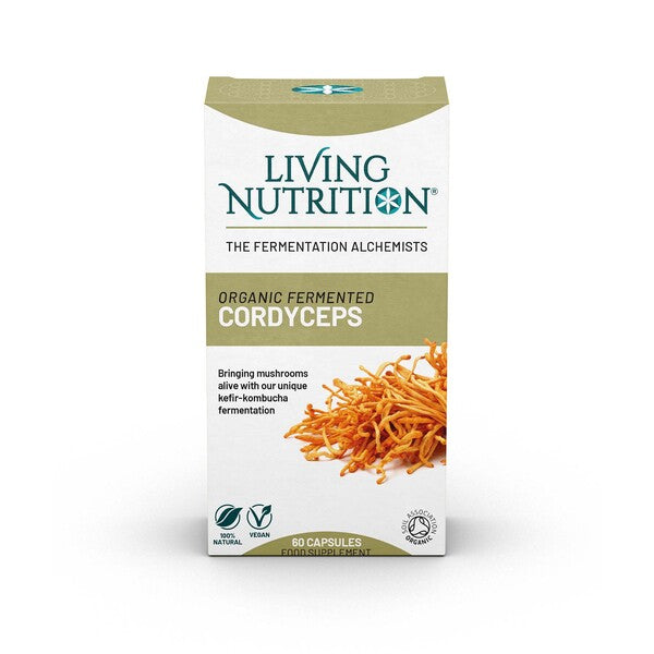 Living Nutrition Organic Fermented Cordyceps 60 Capsules