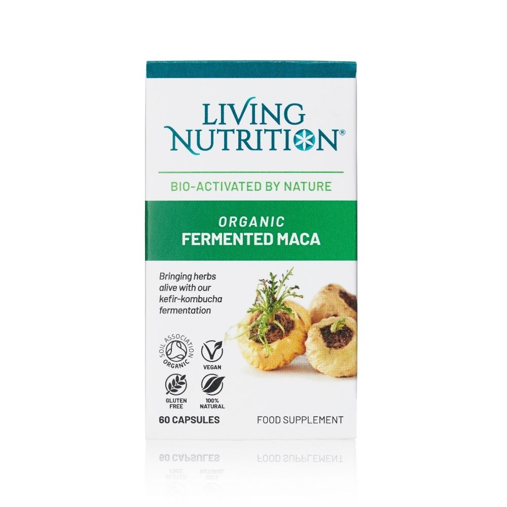 Living Nutrition Organic Fermented Maca 60 Capsules