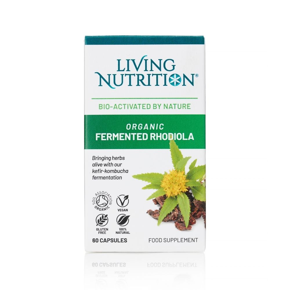 Living Nutrition Organic Fermented Rhodiola 60 Capsules