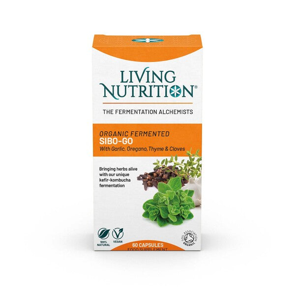 Living Nutrition Organic Fermented SIBO-Go 60 Capsules