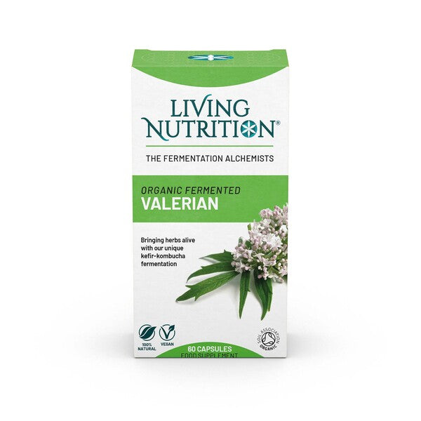 Living Nutrition Organic Fermented Valerian 60 Capsules