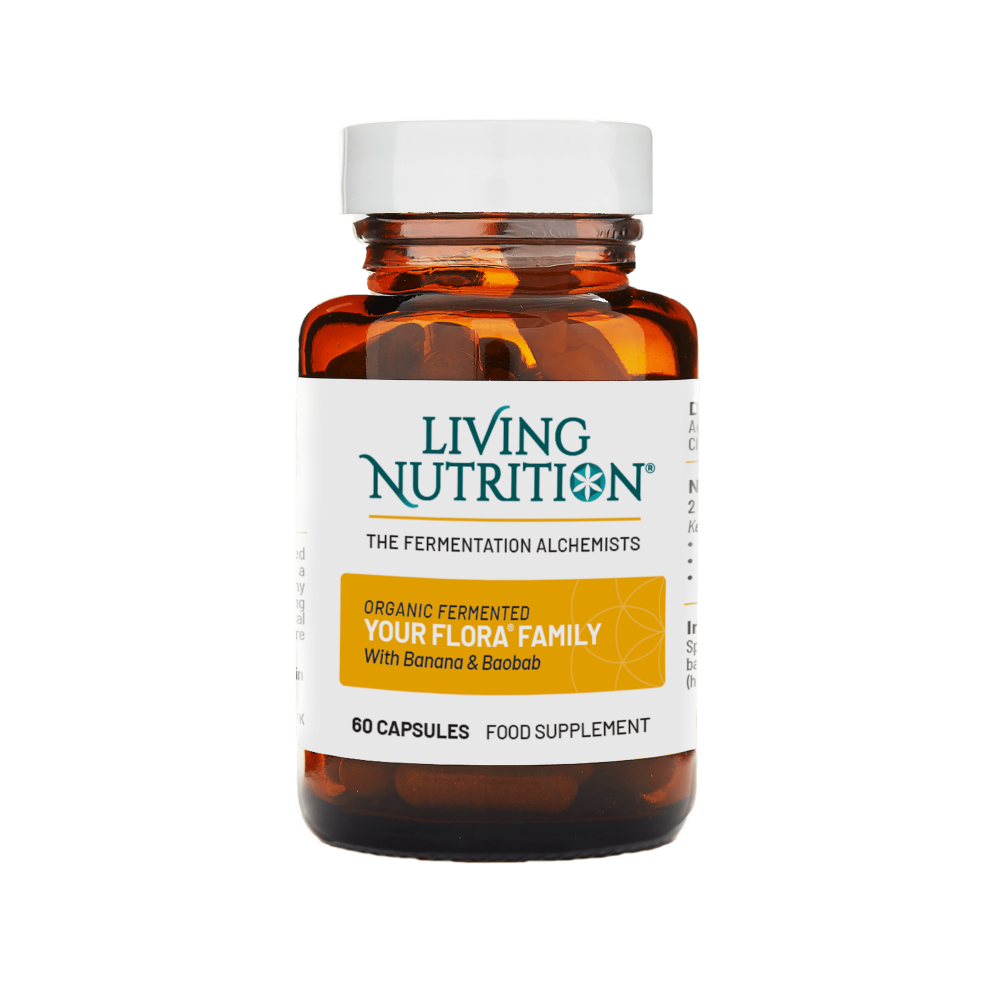Living Nutrition Organic Your Flora Family 60 Capsules