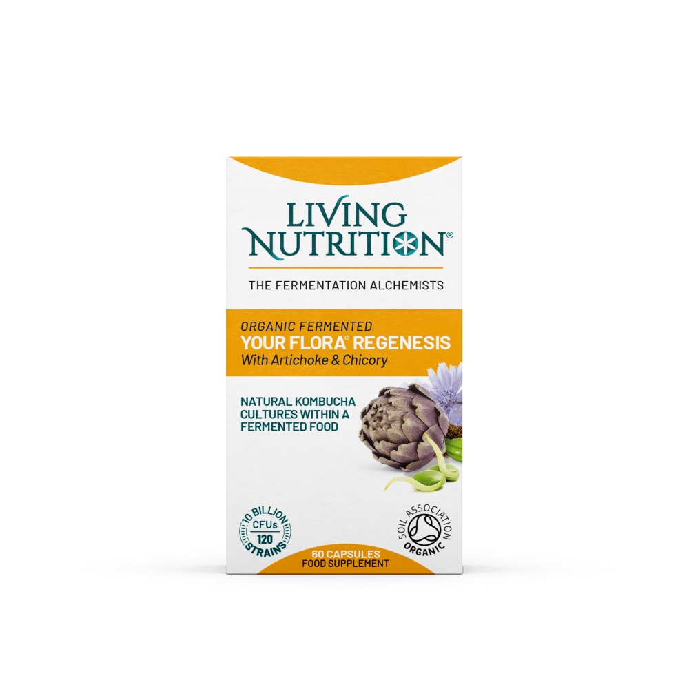 Living Nutrition Organic Your Flora Regenesis 60 Capsules