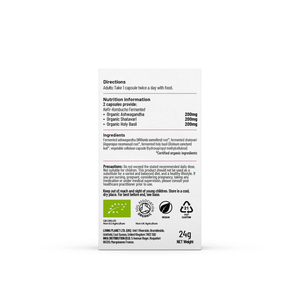 Living Nutrition Organic Fermented Woman 60 Capsules