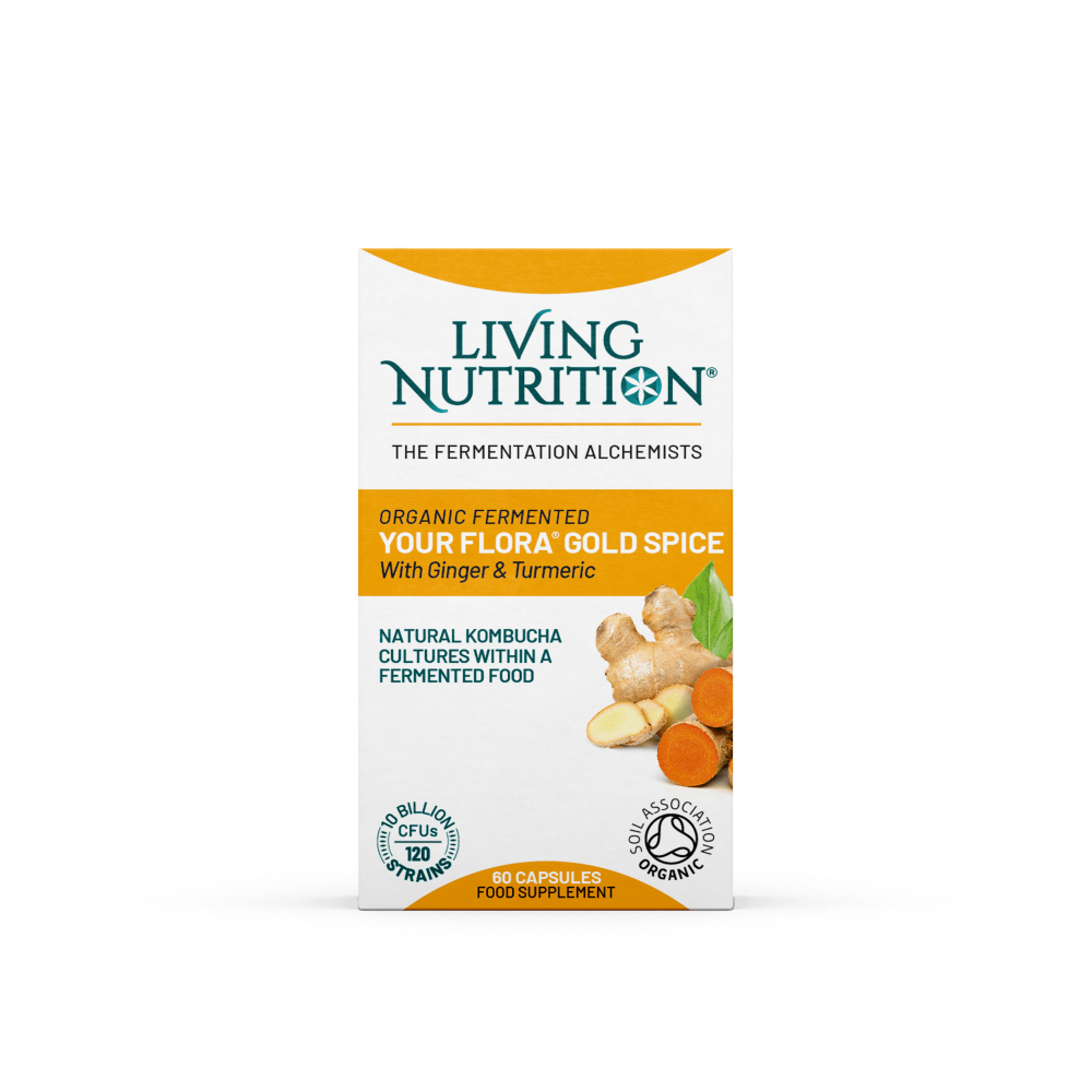 Living Nutrition Organic Your Flora Gold Spice 60 Capsules