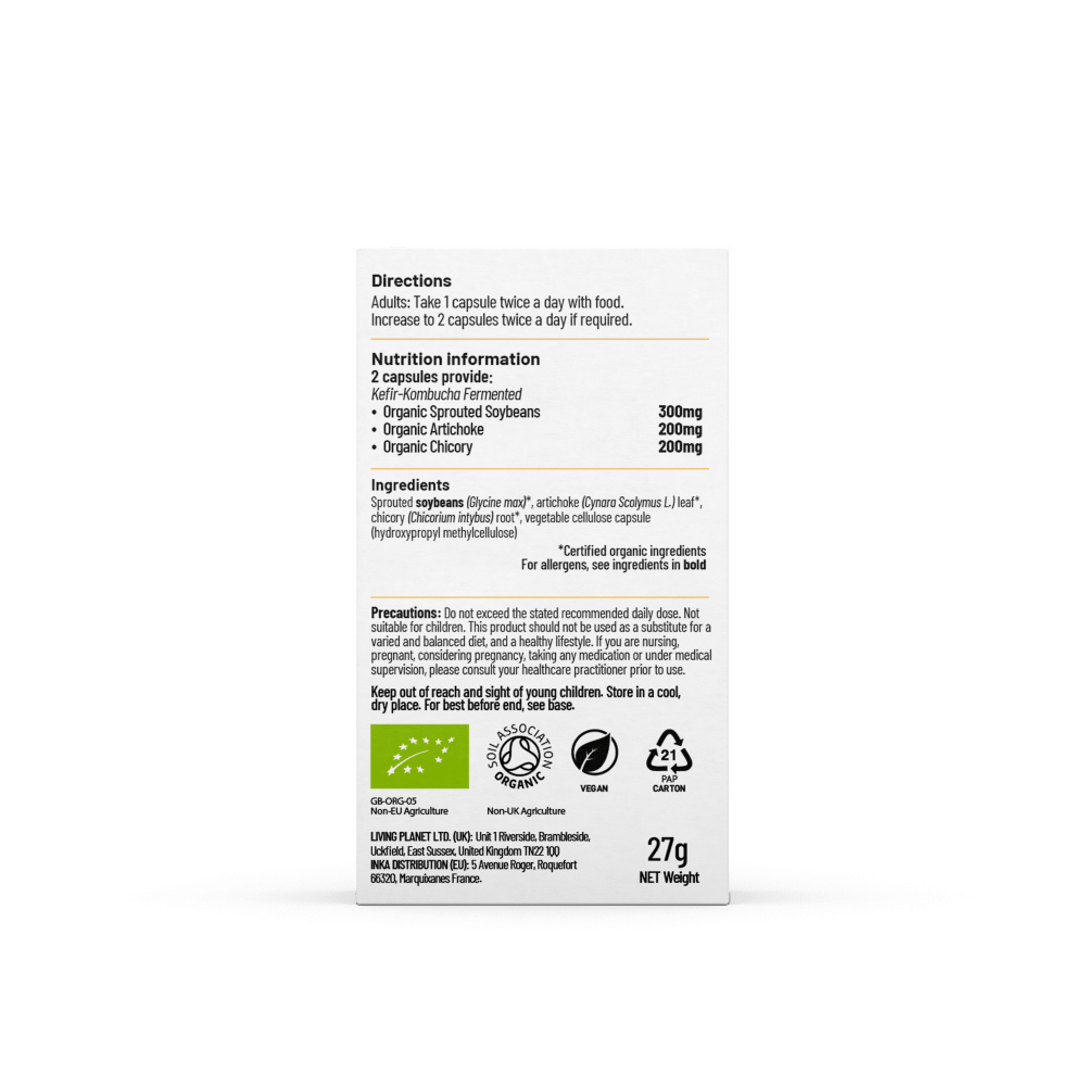 Living Nutrition Organic Your Flora Regenesis 60 Capsules