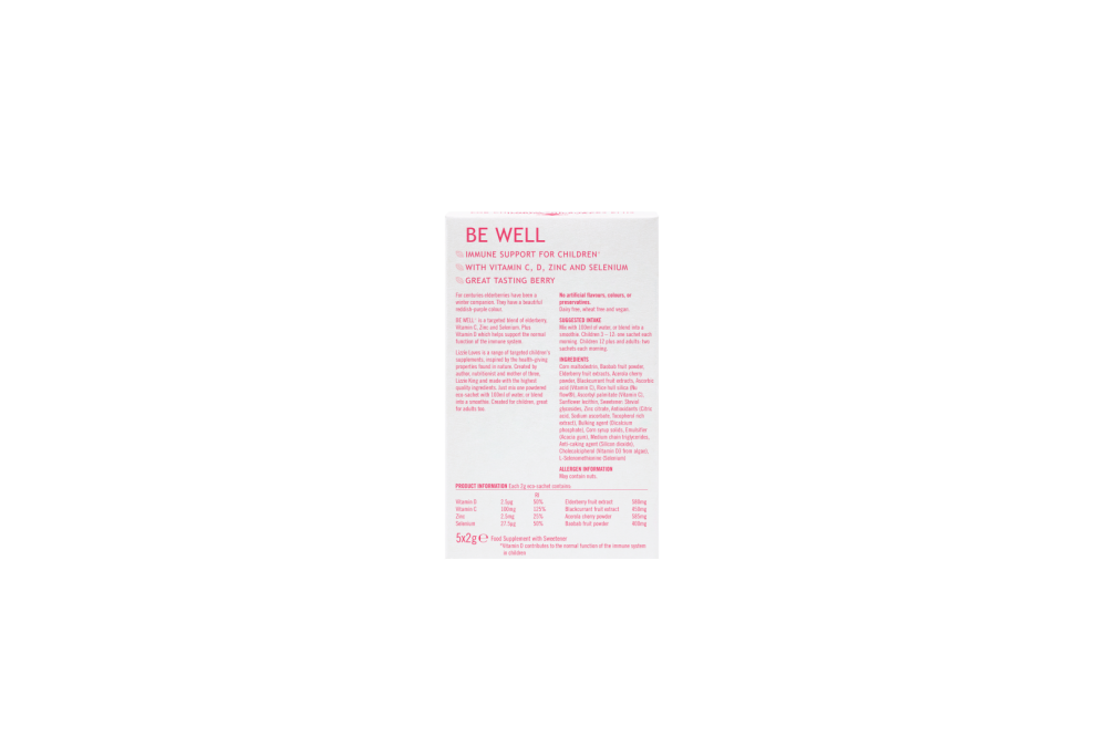 Lizzie Loves Be Well Sachets - 5 Sachets