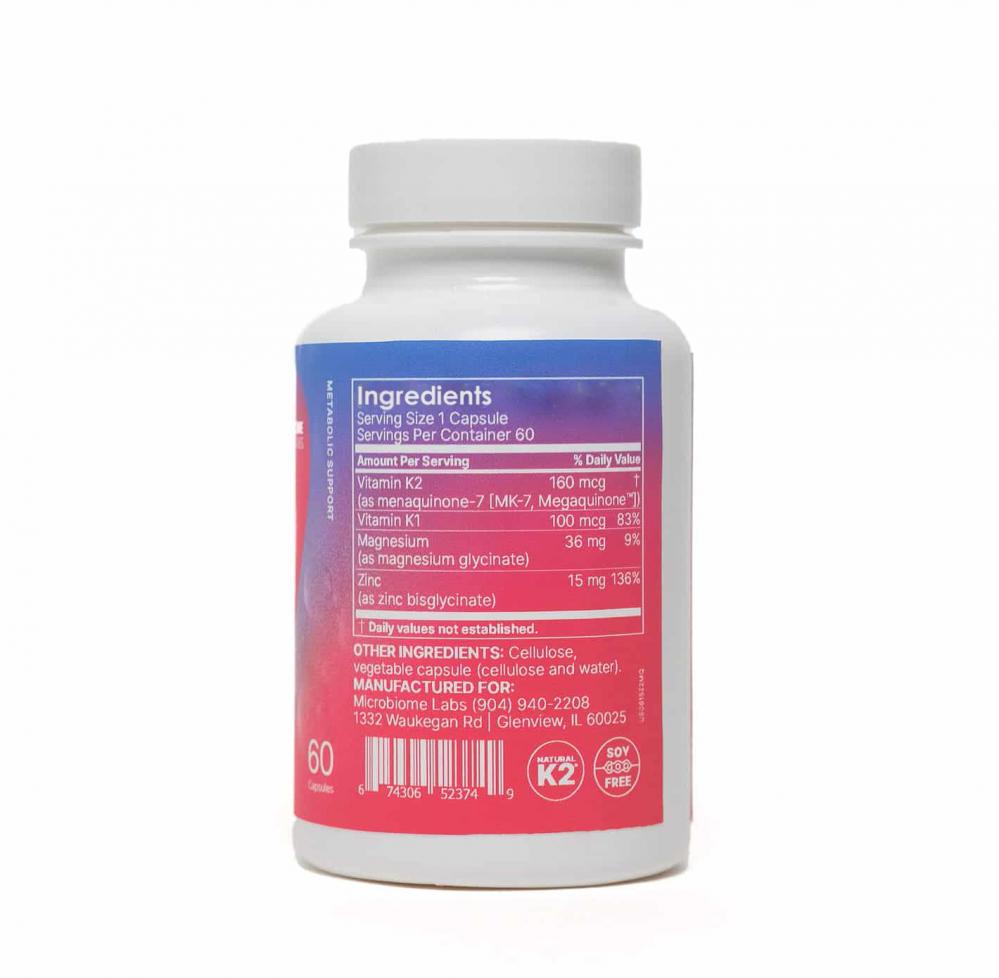 Microbiome Labs MegaQuinone K2-7 60 Capsules