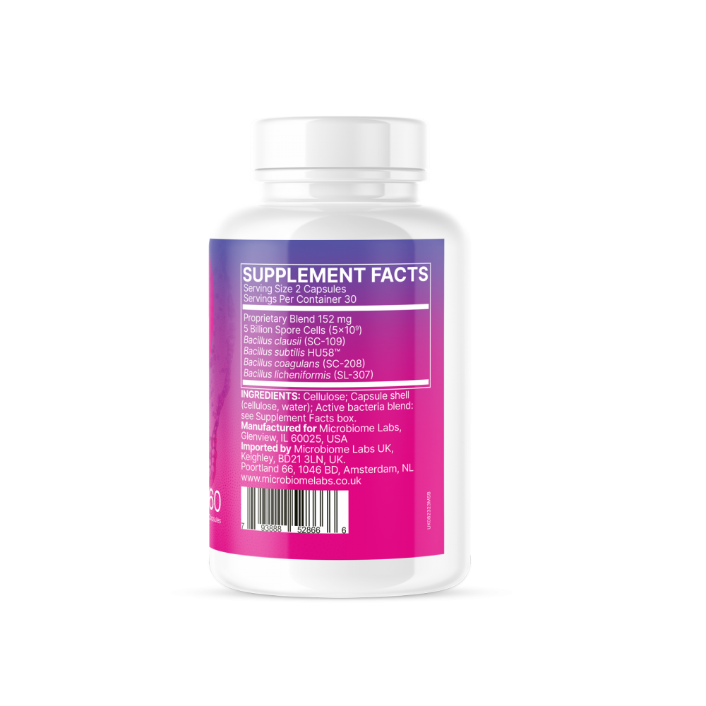 Microbiome Labs MegaSporeBiotic Active Bacteria 60 Capsules