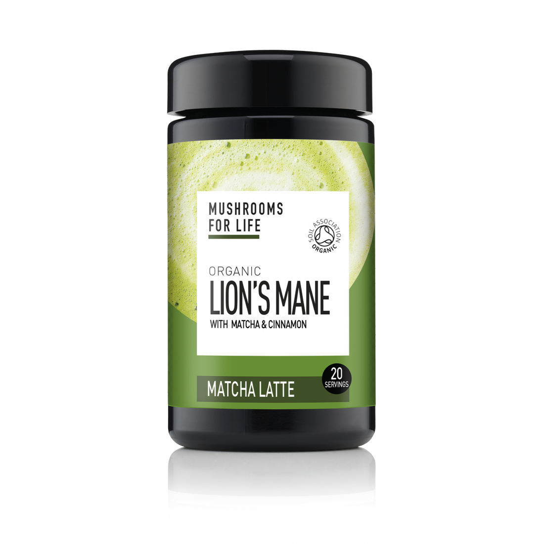 Mushrooms For Life Organic Lion’s Mane Matcha Latte 110g