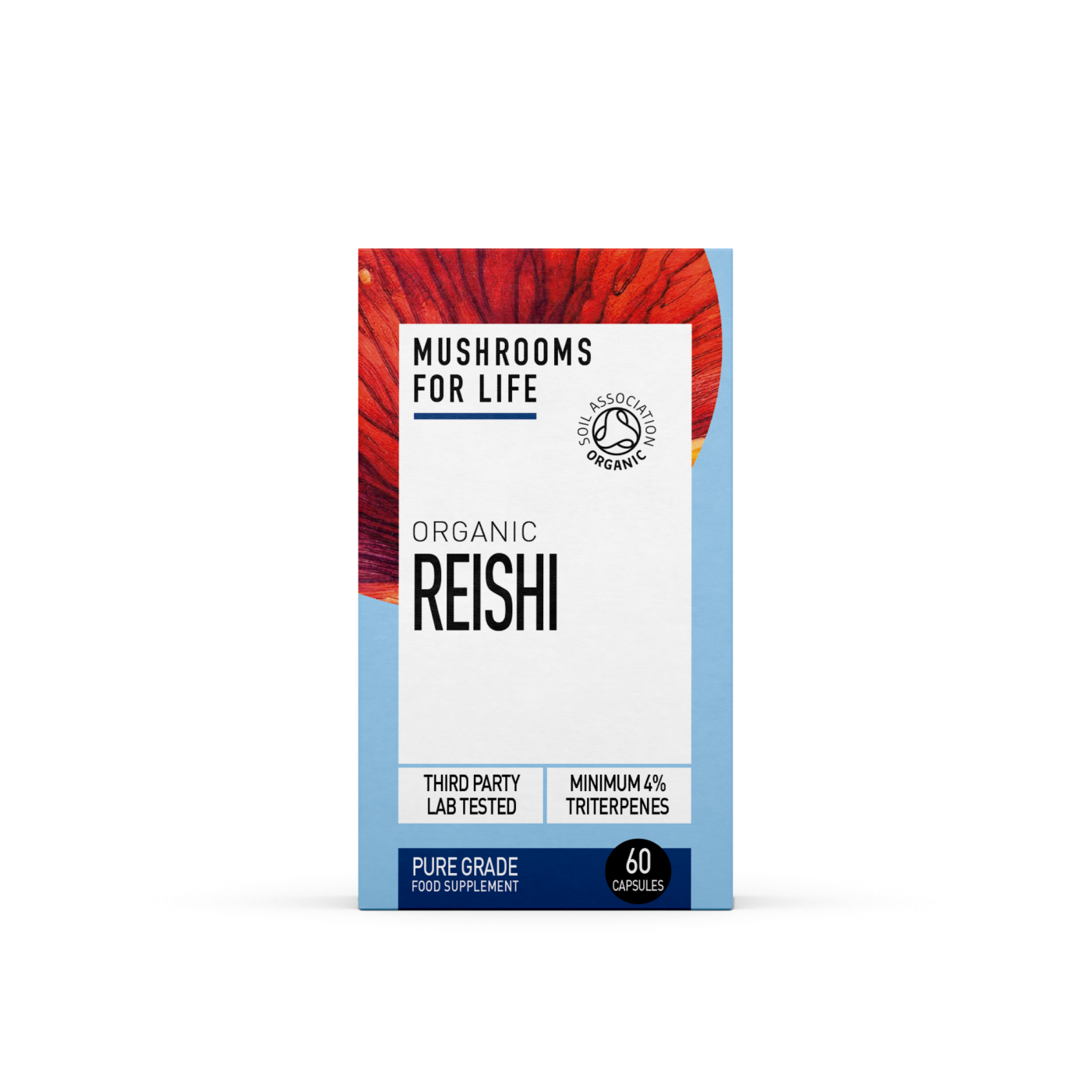Mushrooms For Life Organic Reishi 60 Capsules