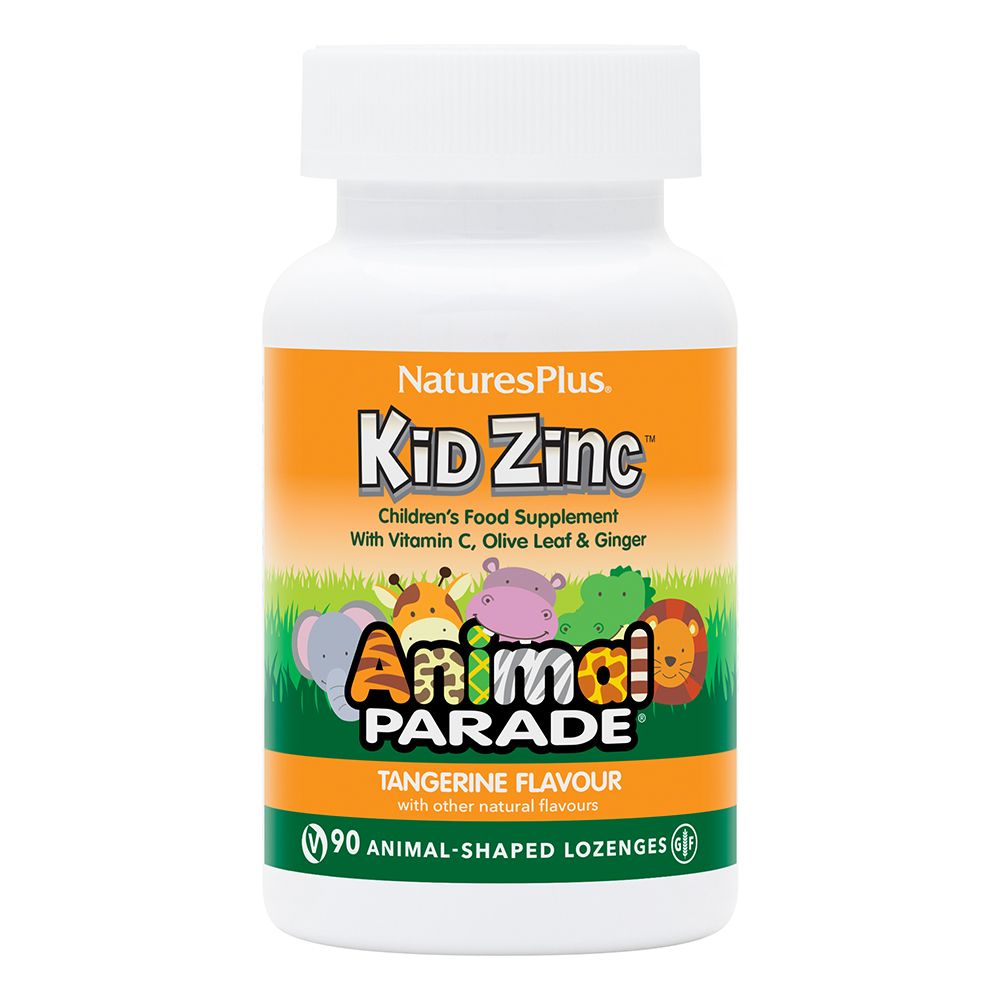 NaturesPlus Animal Parade Kid Zinc Tangerine Flavour 90 Lozenges