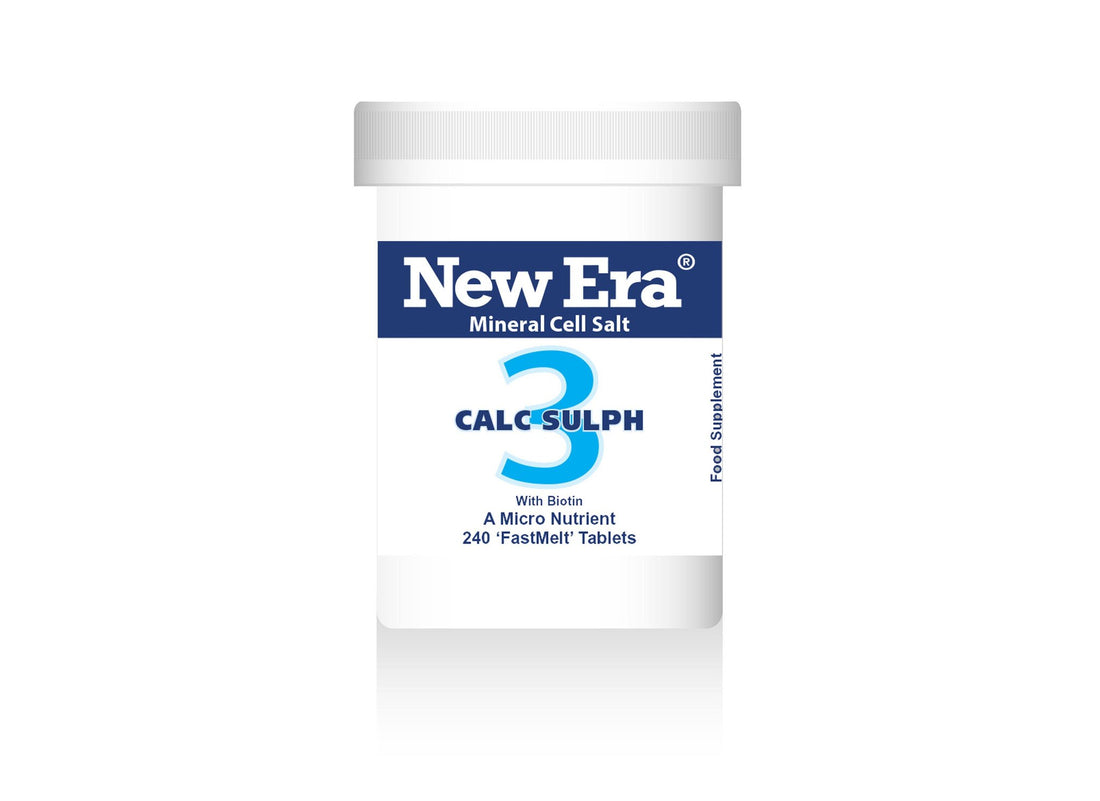 New Era No. 3. Calc. Sulph. (Calcium Sulphate) 240 Tablets